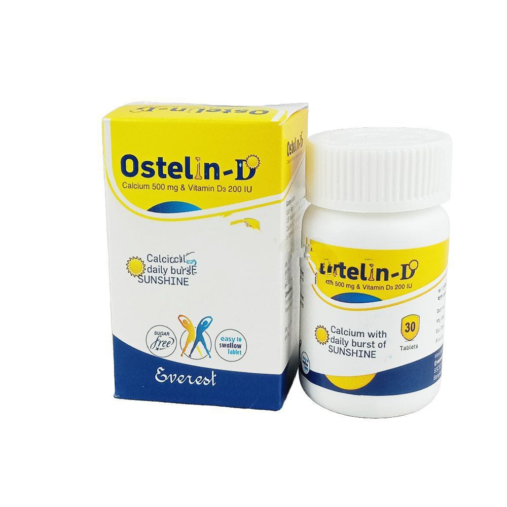 Tablet Ostelin-D 500mg+200iu (30pcs)